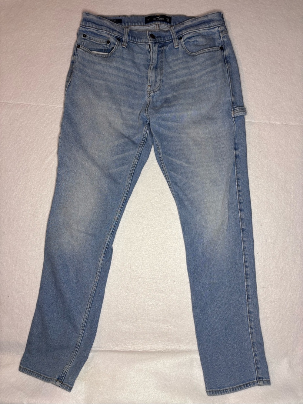 Men’s Hollister Epic Flex Dad Jean W32 L32 Light Blue Straight Leg Jeans